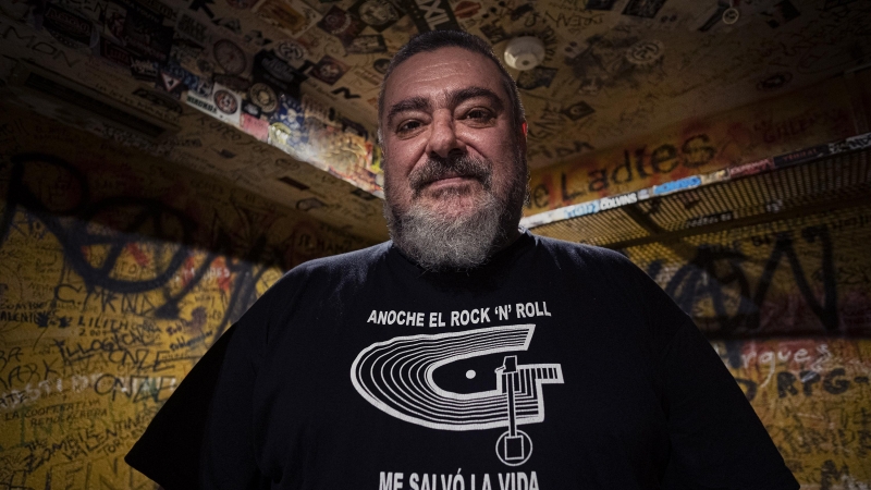 Juan Luis Nieto 'Indio', en los camerinos de la sala Gruta77. - María Senovilla