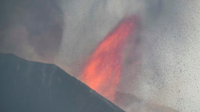 Imagen de la erupción volcánica de La Palma.