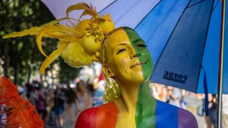 Manifestación Pride! Barcelona con motivo del Orgullo LGTBI en 2019.