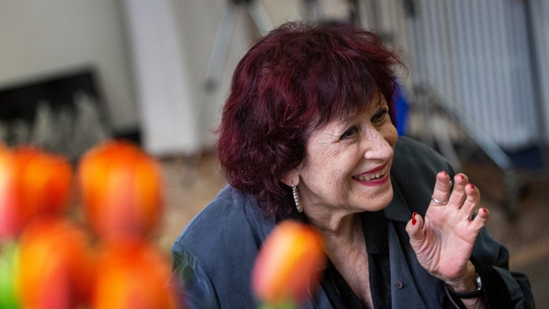 Pilar Aymerich, durant l'entrevista amb 'Públic'.