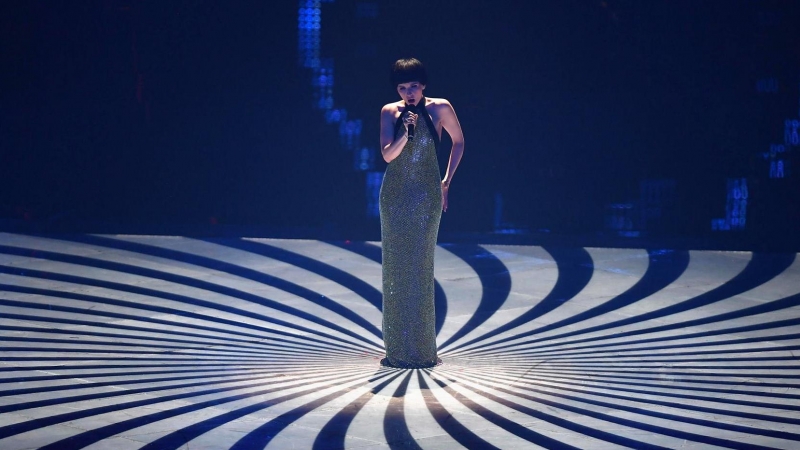Monika Liu de Lituania con la canción 'Sentimental' durante la Grand Final