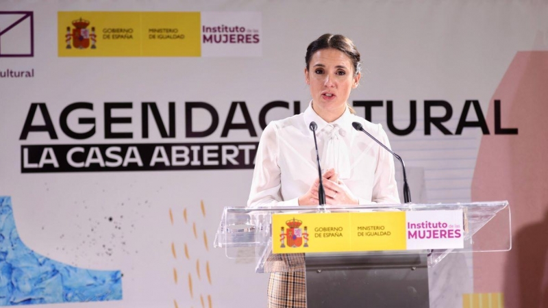 La ministra de Igualdad, Irene Montero, interviene en la inauguración de la nueva sede del Instituto de las Mujeres, a 25 de mayo de 2022, en Madrid.