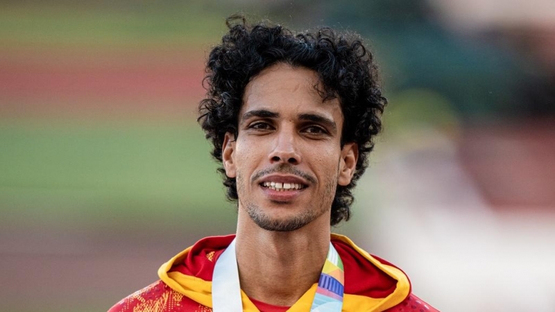 Mohamed Katir, del Equipo Español, medalla de bronce en la final de 1.500 metros durante el Campeonato del Mundo de atletismo al aire libre, a 19 de julio de 2022 en Eugene, Oregón, Estados Unidos.