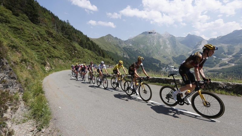 Ciclistas del tour de Francia el 21 de julio de 2022