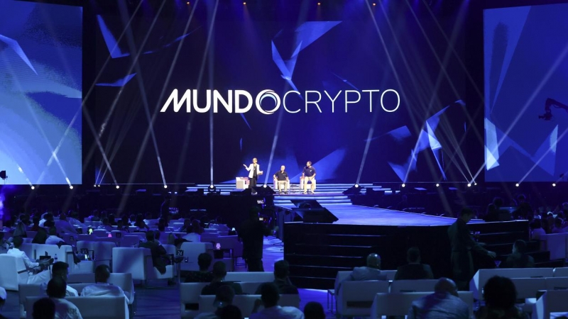 30/08/2022Vista del evento de Mundo Crypto en el Wizink Center de Madrid, a 27 de agosto de 2022.