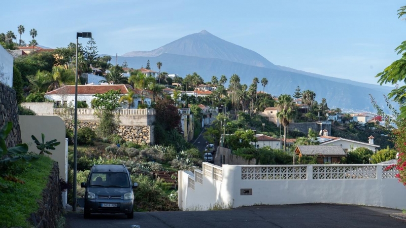 Una vista de un conjunto de vivienda de El Sauzal, en la isla de Tenerife