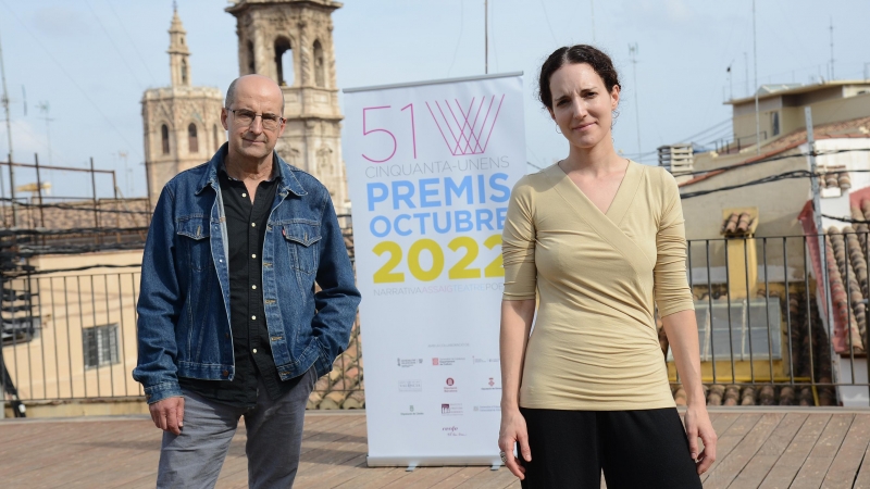 Laia Llobera i Antoni Mas han rebut aquest dissabte els guardons dels Premis Octubre.