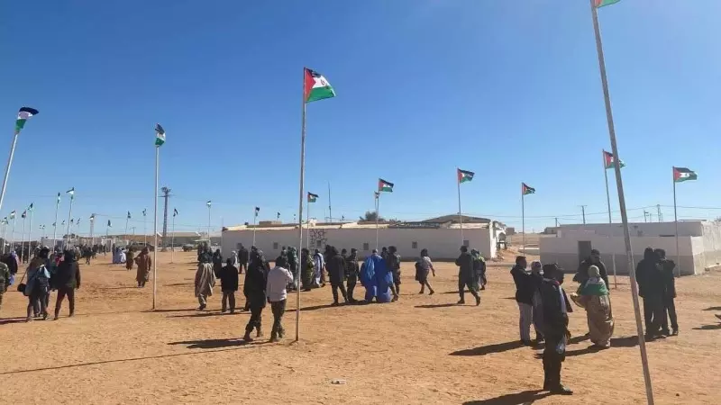 El campamento de población refugiada de Dajla, este domingo.