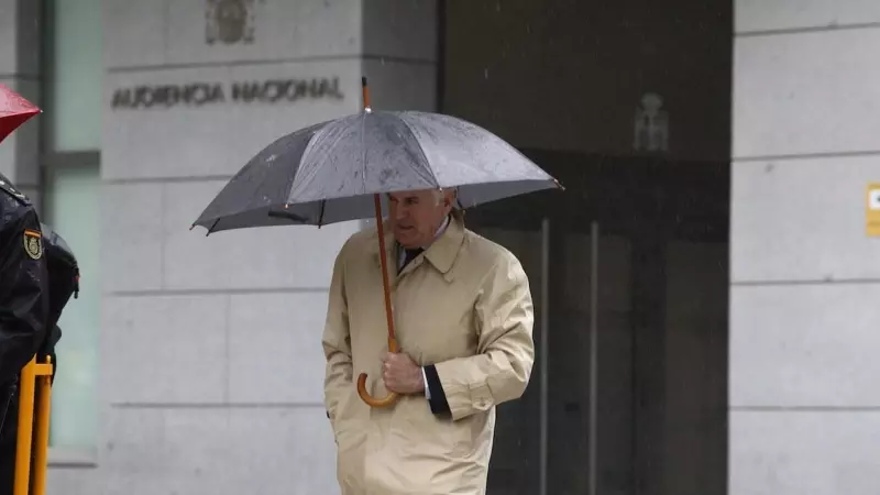 Imagen de archivo de Luis Bárcenas a su llegada a la Audiencia Nacional el 28 de mayo de 2018.