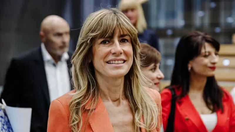 La esposa del presidente del Gobierno, Pedro Sánchez, Begoña Gómez, durante un acto en Madrid, a 15 de junio de 2022.