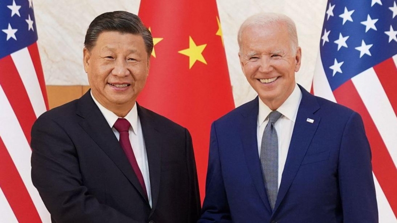 El presidente de Estados Unidos y el de China, Joe Biden y Xi Jinping.