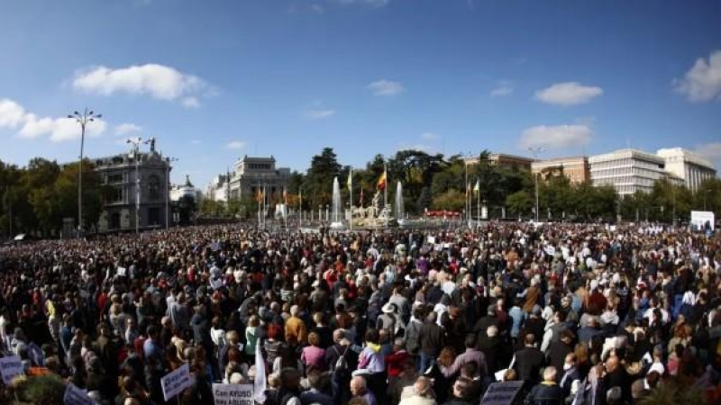 Manifestación sanidad pública Madrid