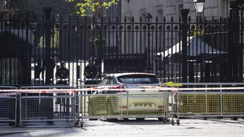 Coche choca contra la verja de Downing Street
