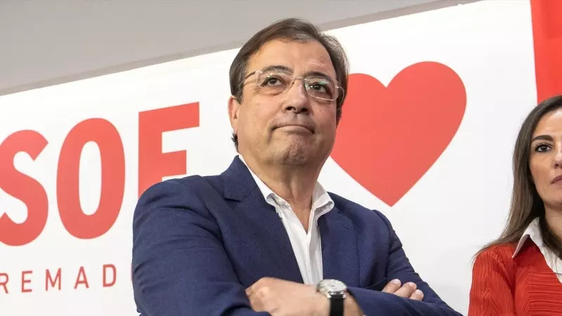 El presidente en funciones de la Junta de Extremadura, Guillermo Fernández Vara, a 30 de mayo de 2023.