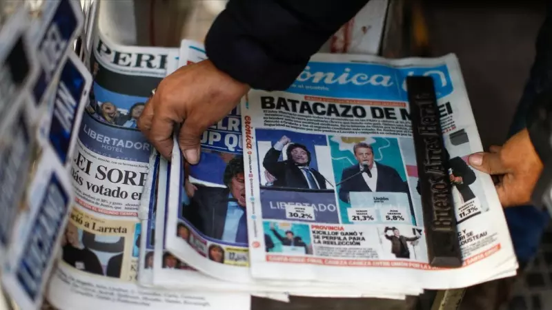 Periódicos en argentina el lunes tras la victoria de Milei