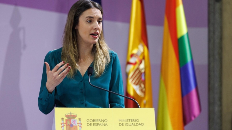 La ministra de Igualdad, Irene Montero, en el Ministerio de Igualdad, a 14 de abril de 2023, en Madrid.