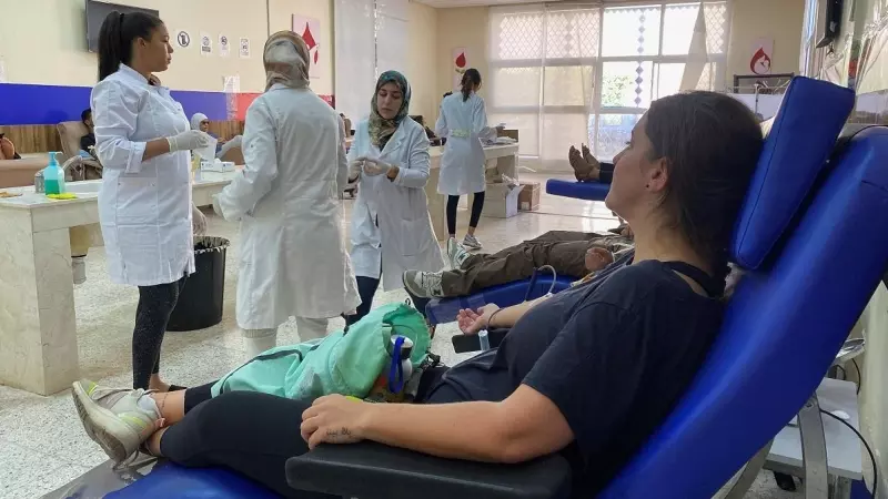 9/09/23 donantes de sangre tras el terremoto de Marruecos