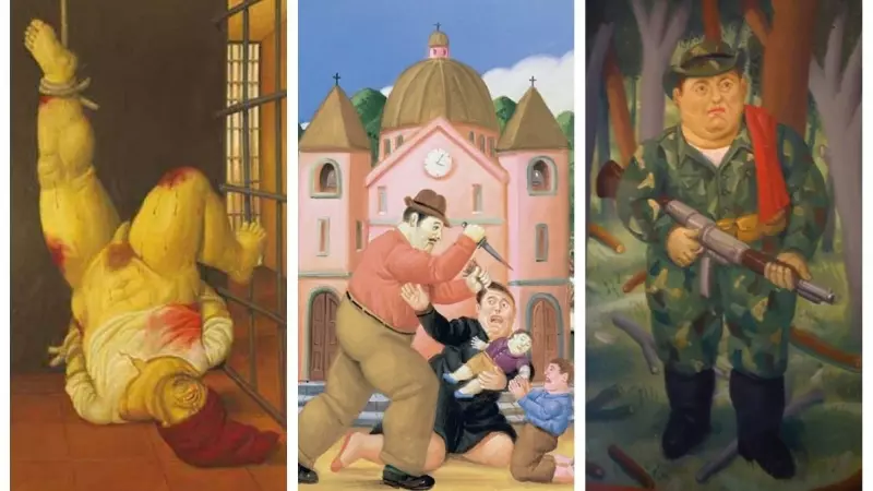 Varios cuadros del pintor colombiano Fernando Botero