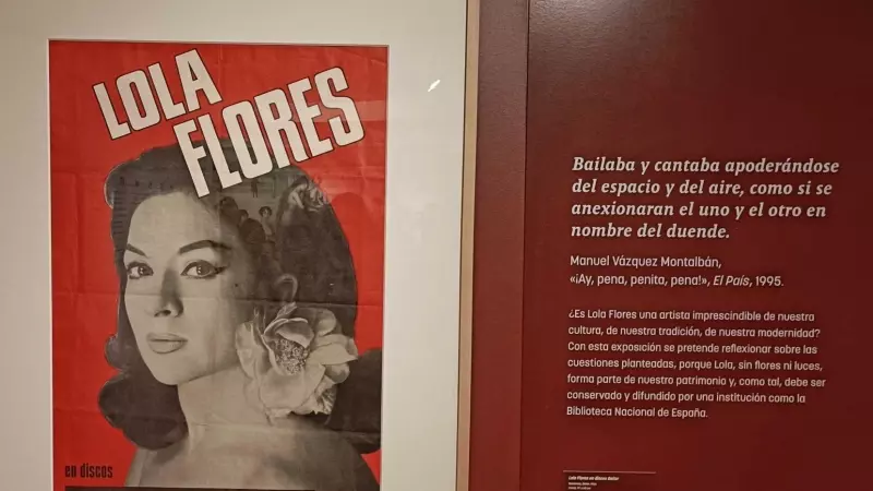 Exposición de Lola Flores en la Biblioteca Nacional de España.