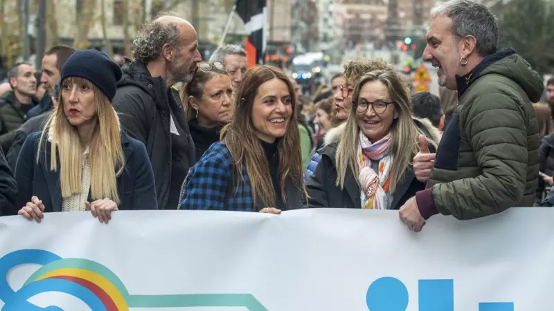 La actriz Itziar Ituño participó en la manifestación de Bilbao, convocada por la organización de apoyo a los presos de ETA Sare.