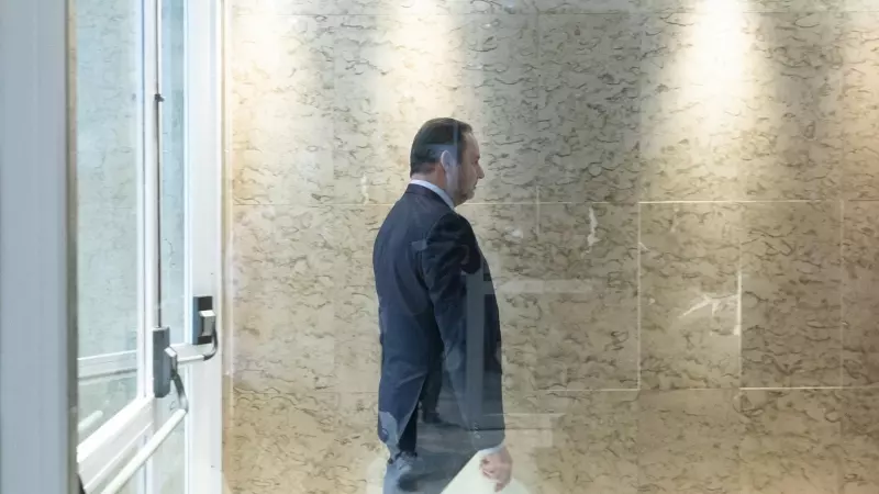 El exministro de Transportes y diputado del PSOE, José Luis Ábalos, a su salida en el Congreso de los Diputados, a 27 de febrero de 2024, en Madrid