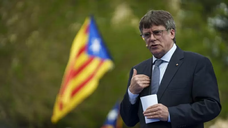 Carles Puigdemont protagoniza este sábado un acto en Elna, en el sur de Francia, para presentar su candidatura a las elecciones catalanas del 12 de mayo