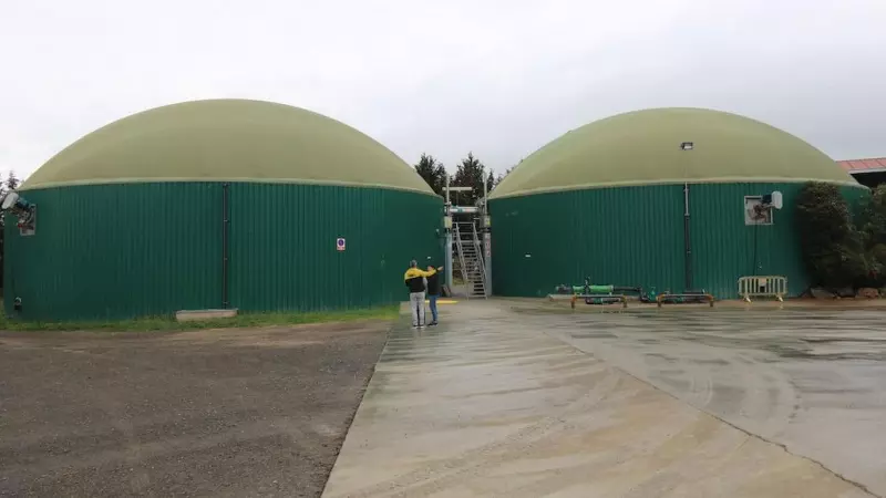 Una planta de biogas al municipi gironí de Vilobí d'Onyar.