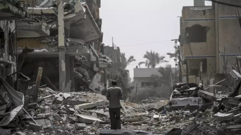 Imagen de los escombros a los que ha quedado reducida Gaza, a 18 de abril de 2024.
