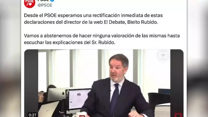'Grave no, lo siguiente': el director de la web 'El Debate' dice que Sánchez va tener un final 'trágico'