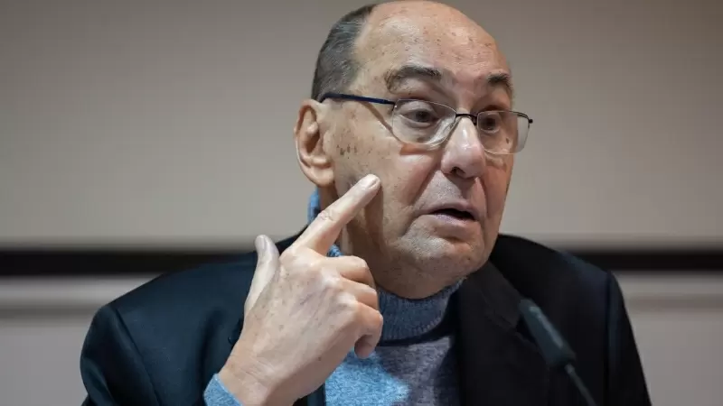 El vicepresidente del Parlamento Europeo entre 1999-2014, Alejo Vidal-Quadras, ofrece una rueda de prensa, en la Asociación de la Prensa, a 23 de febrero de 2024, en Madrid.