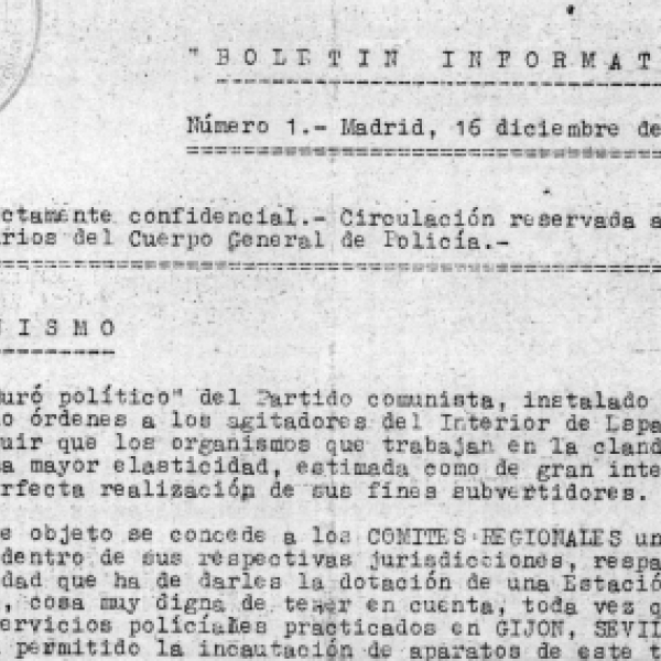 Boletín informativo franquista número 1