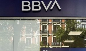 Una oficina del banco BBVA en Madrid. REUTERS/Juan Medina