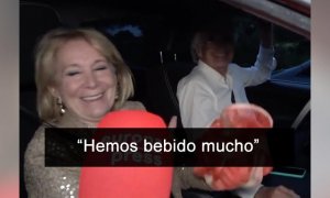 "Hemos bebido mucho": la confesión al volante y entre risas del marido de Aguirre en la boda de Almeida
