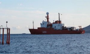 Un barco científico investiga la variación del pH del agua del Atlántico.- E.P