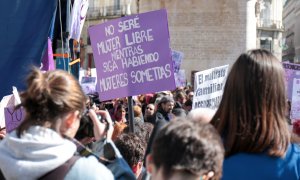 08/03/2019.- Foto de archivo de la manifestación del 8M en Madrid. /EUROPA PRESS