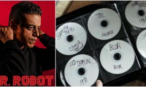 Elliot Alderson, el protagonista de 'Mr. Robot', esconde datos encriptados en cedés donde ha grabado música.