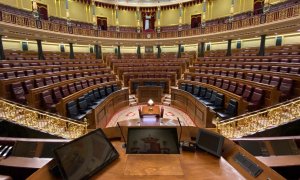 Vista general del Congreso de los Diputados desde la tribuna de oradores. E.P./Eduardo Parra