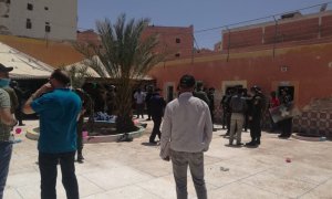 Enfrentamientos entre la policía marroquí y migrantes subsahariano, en El Aaiún, en el Sáhara ocupado por Marruecos.-EQUIPE MEDIA