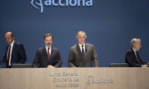 El presidente de Acciona, José Manuel Entrecanales, y su vicepresidente, Juan Ignacio Entrecanales. E.P.