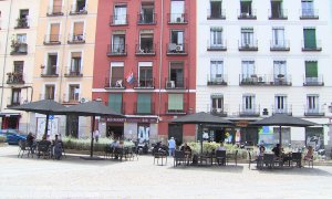 Madrid vive su primer domingo con las terrazas abiertas