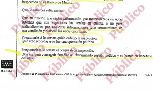 Fragmento de la declaración de Villarejo, en prisión, ante el juez de Arganda del Rey, por comisión rogatoria de la Justicia de Andorra.