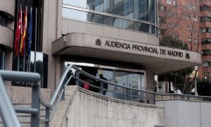 Puerta principal de la Audiencia Provincial de Madrid. E.P./Eduardo Parra