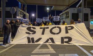 Protesta en el puerto de Sagunto