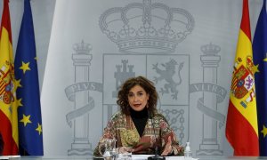 La portavoz del Gobierno y ministra de Hacienda, María Jesús Montero. EFE/J.J. Guillén/Archivo