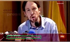 Críticas a RTVE por sacar un vídeo de Iglesias hablando de los saharauis en 2014 como si fuera de 2020