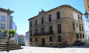 Vista de la Casa Cornide, un palacete del siglo XVIII, en el casco histórico de A Coruña.