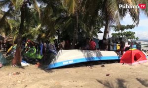 Así viven los haitianos que esperan para cruzar la frontera colombiana