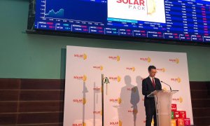 Presentación de Solarpack en la Borsa de Barcelona.