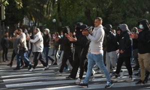 Nuevos cortes de carretera en la huelga del metal de Cádiz, a 18 de noviembre del 2021 en Cádiz (Andalucía).