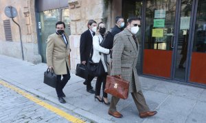 Los abogados del PP entran a declarar por la presunta financiación ilegal del PP de Salamanca, este lunes.